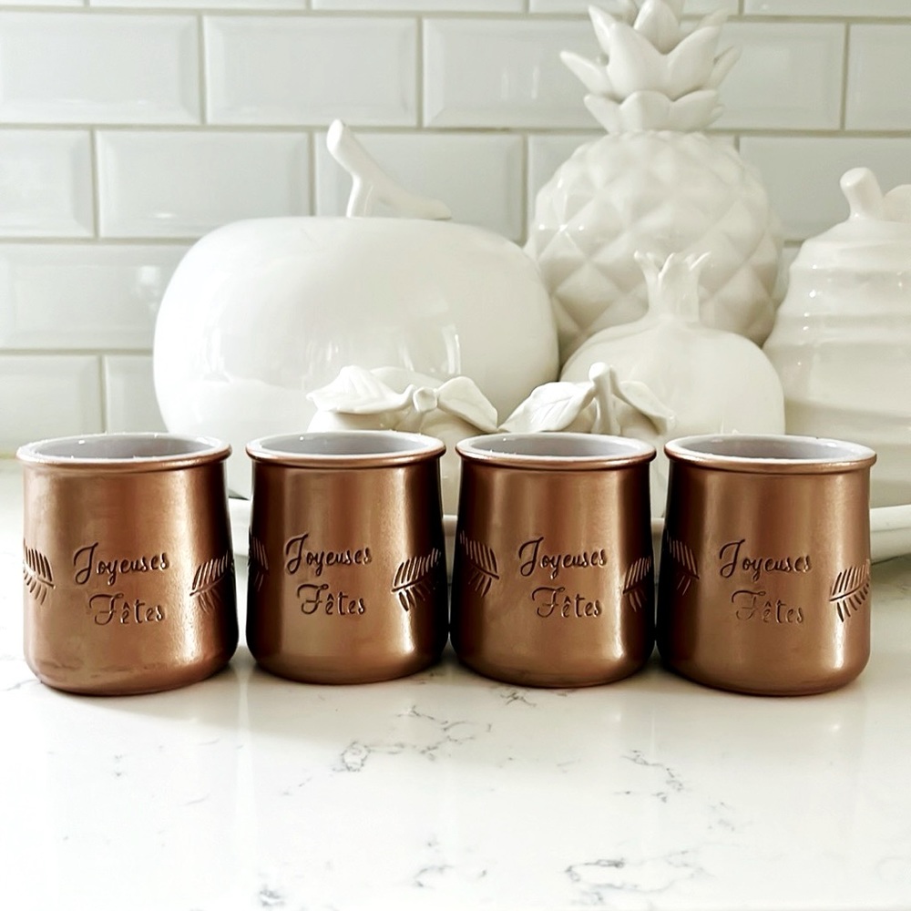 La Fermiere Christmas 2023 Limited Edition Clay Yogur Cups Set